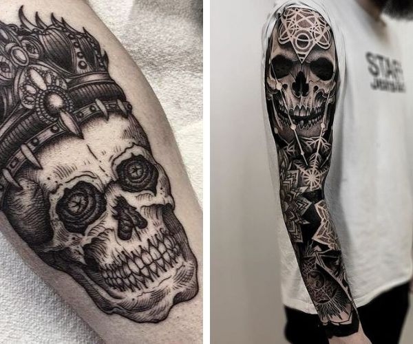 Tatuagens masculinas - fotos de obras de mestres